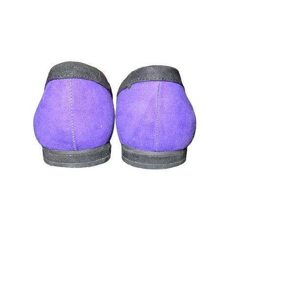 Unisa Two Toned Pink & Purple Suede Bow Embellished Ballet Flats sz 7.5 vintage - Picture 4 of 9